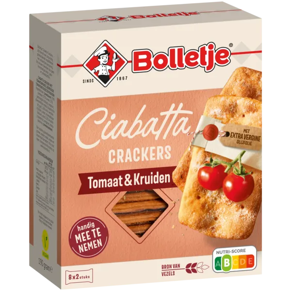 Ciabatta Crackers Tomaat & Kruiden