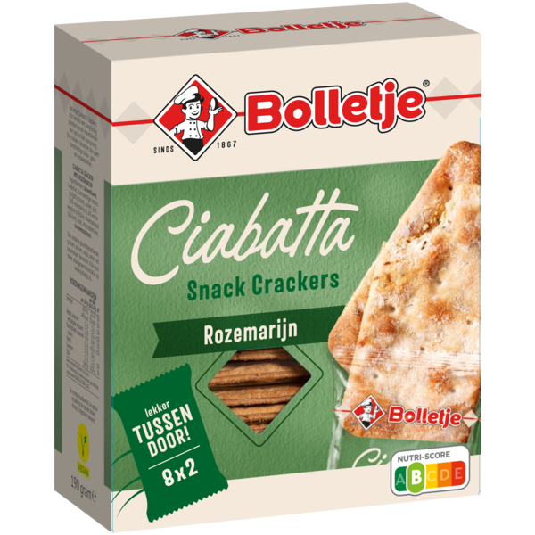 Ciabatta Snack Crackers Rozemarijn