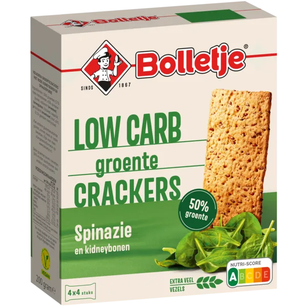 Low Carb Groentecrackers Spinazie