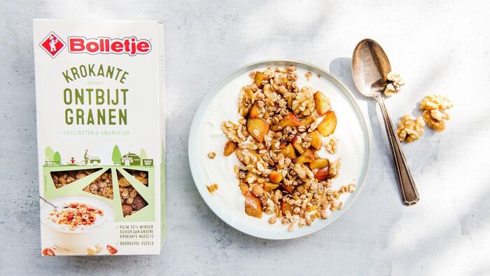 Nieuw: Krokante ontbijtgranen pecannoten en notenmix