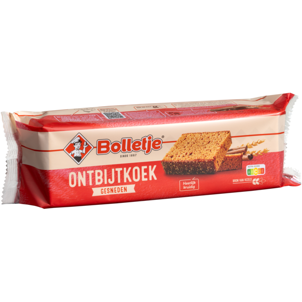 Ontbijtkoek gesneden 