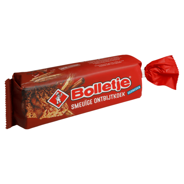 Smeuïge ontbijtkoek gesneden