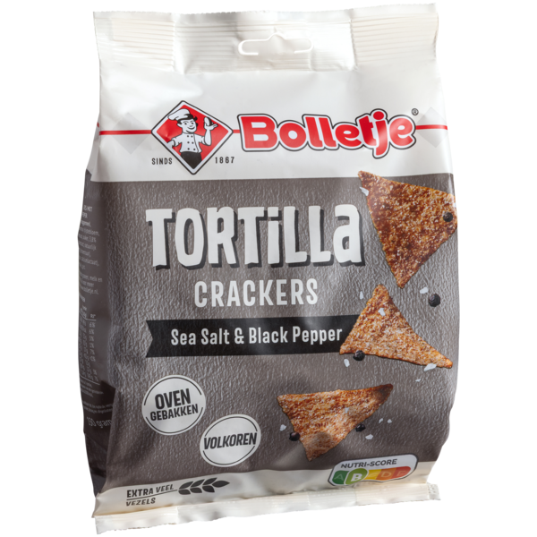 Tortilla Crackers Sea Salt & Black Pepper